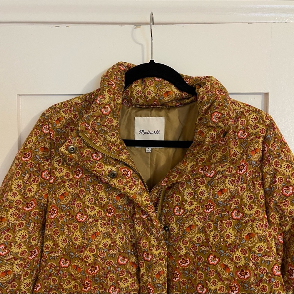 Madewell corduroy puffer jacket